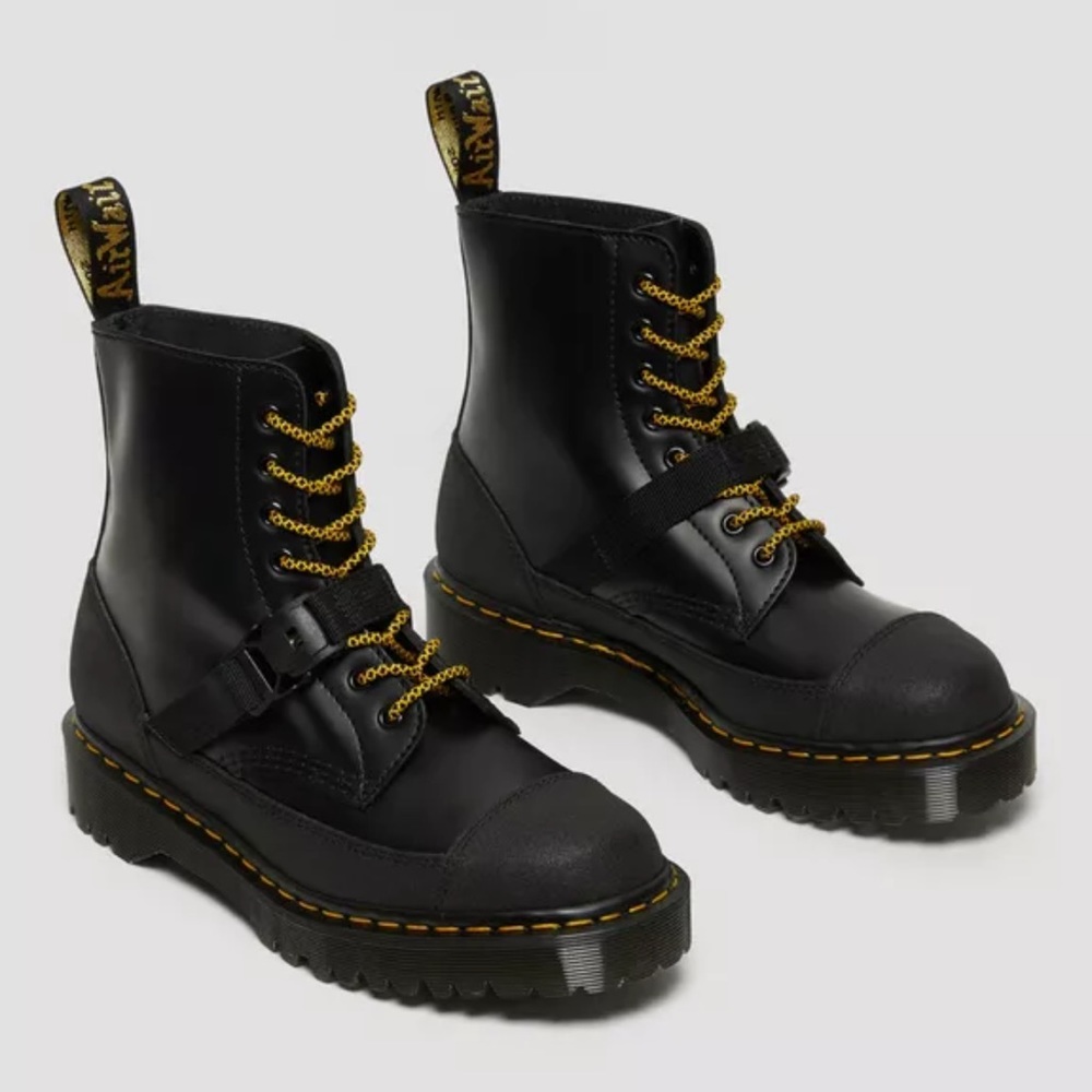 Dr Martens Men Bex Tech 1460 MM03 Made in England Belt Leather Boots Size: 8